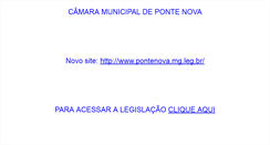 Desktop Screenshot of camarapontenova.com.br